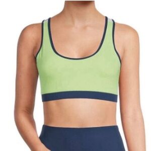 FourLaps Infinity Sports Bra athletic workout activewear lime green‎ size XL